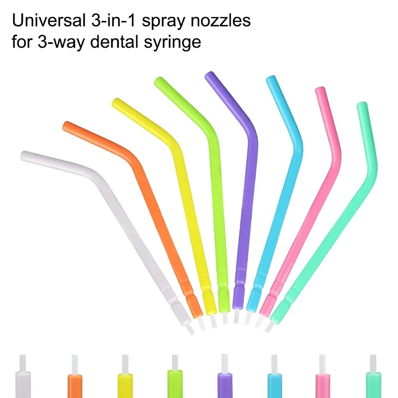 3 BOX  Dental   250 Bags/buckets Dental Disposable Three Use Gun   Nozzle Three Use Gun Tube Dental Chair Colorful