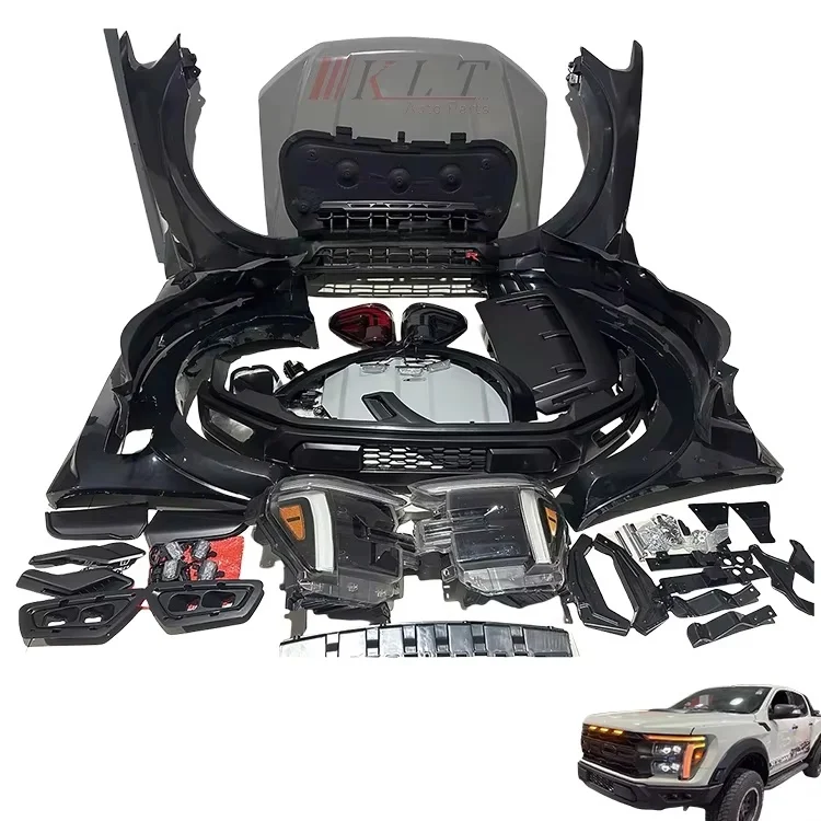 

New Design 2025 F150 Raptor Body Kit Front Rear Bumper and Headlight for 2012-2021 Ranger T6 T7 T8 Easy Installation