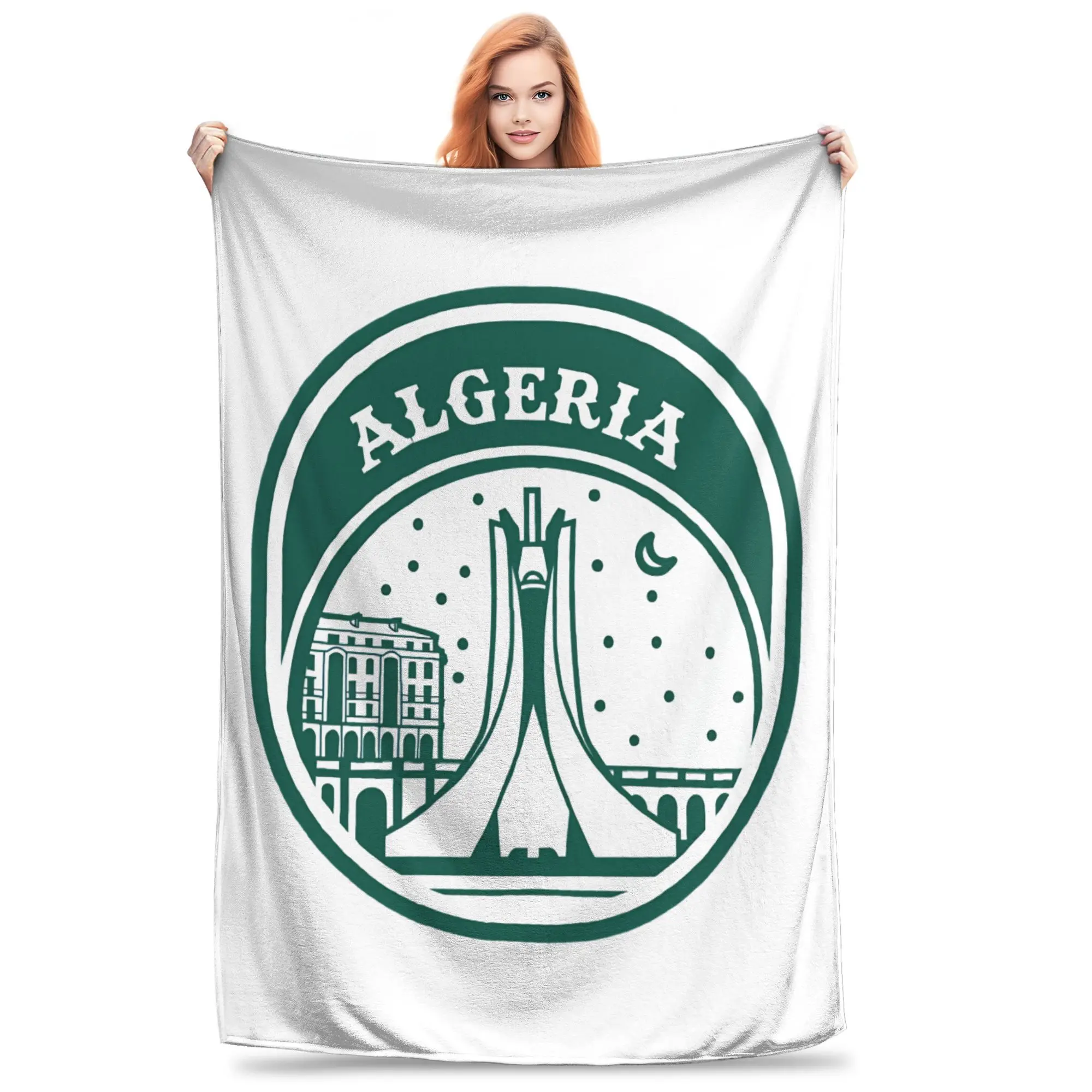 

Алжир Алжирская Страна DZ плюшевое одеяло на заказ пледы для домашнего отеля диван 200x150 см покрывало,