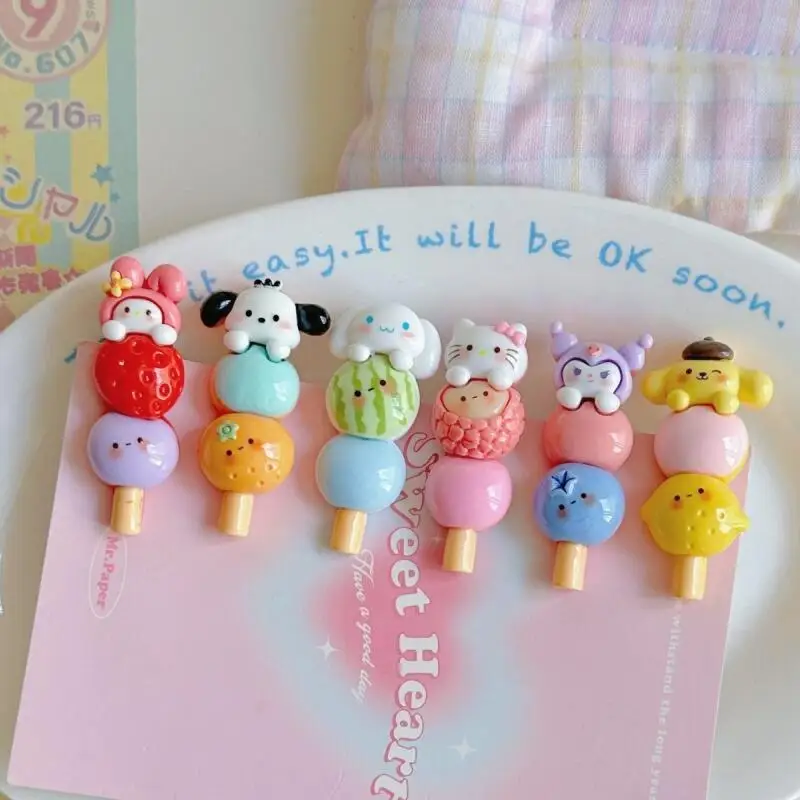 Spinki do włosów Sanrio Nowe Kreskówkowe Spinki My Melody Słodki Styl Urocza Dziewczyna Sklep Spinka Boczna Karta do Wydawania Akcesoria do Włosów Spinki do Włosów