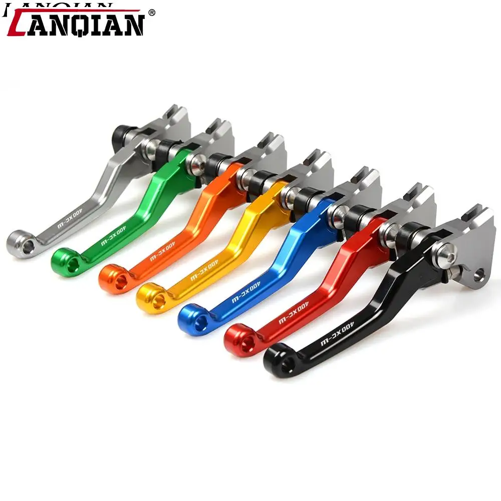 Motorcycle Pivot Brake Clutch Levers Dirt Bike CNC Aluminum Customized Accessories Dirtbike Lever For 400XC-W 400 XC-W 2007