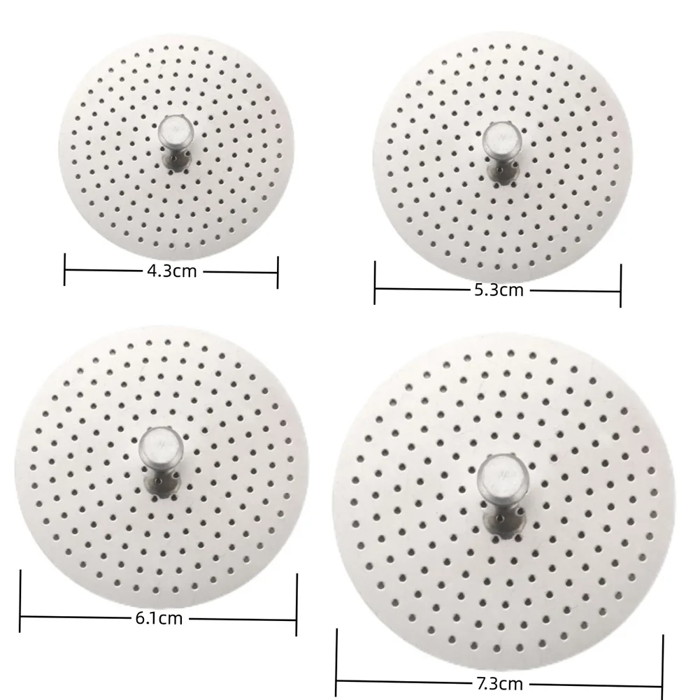 4/6cup Stainless Steel Filter Espresso Tamper Filter Moka Pot Pressed Powder Reducing Filter For Mocha Pot Coffee Pot Replacemen - Image 6