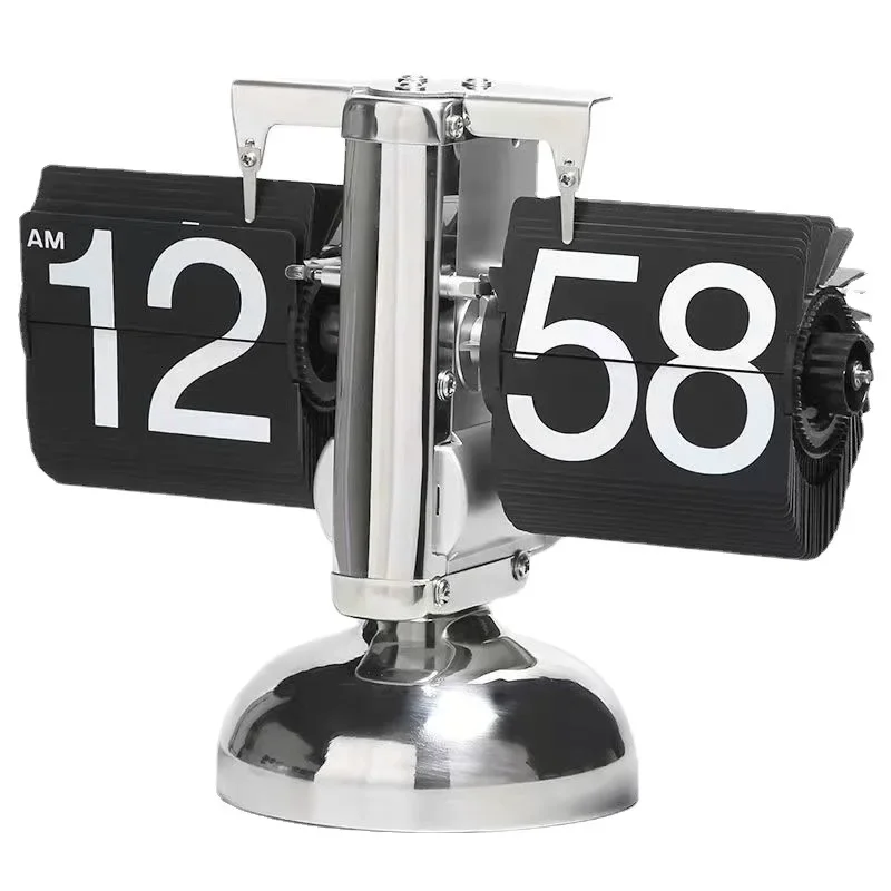 

Automatic folding clock, retro living room decoration, modern and minimalist mechanical clock