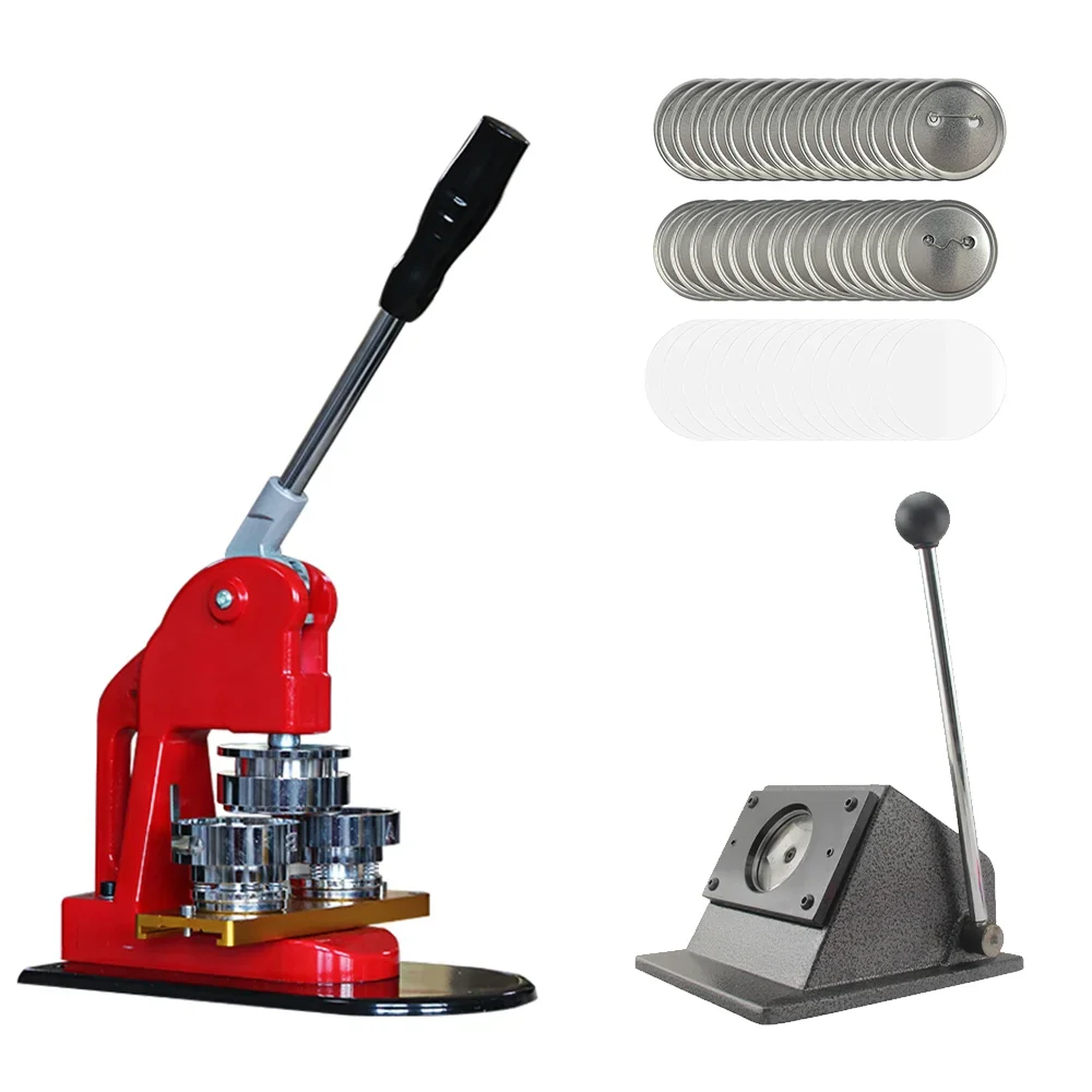 

58mm New Badge Button Machine Kit with 1 Paper cutter and 100 sets Materials