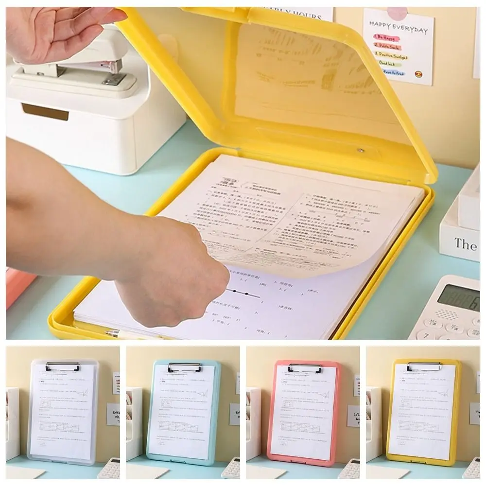 

Memo Clip Board A4 File Clipboard Box Case A4 File Organizer File Storage A4 File Folder Waterproof Minimalism Writing Clipboard