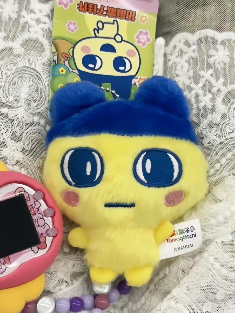 Anime Tamagotchi Pluszowa Lalka Brelok Mametchi Mimitchi Kuchipachi Śliczna Dziewczęca Zawieszka do Torebki w Kształcie Serca Kolekcjonerska Zabawka z Kreskówek