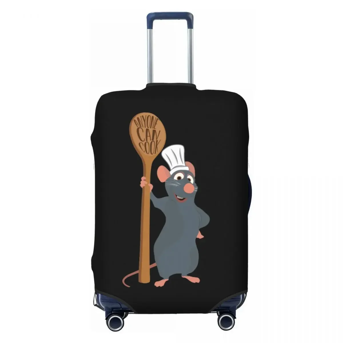 

Custom Fashion Great Chef Ratatouille Remy Luggage Cover Protector Dust Proof Anyone Can Cook Travel Suitcase Covers