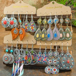 Boho Style Multi-Style Women's Earrings Geometric Shape Dangle Ear Jewelry Match Various Party Decor Gifts