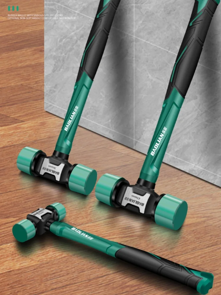 JUSTINLAU 27/36/43mm Doppelkopf-Gummimontagehammer Multifunktional Rutschfest Vibrationsfrei Professionelles Installationswerkzeug – Detail 9