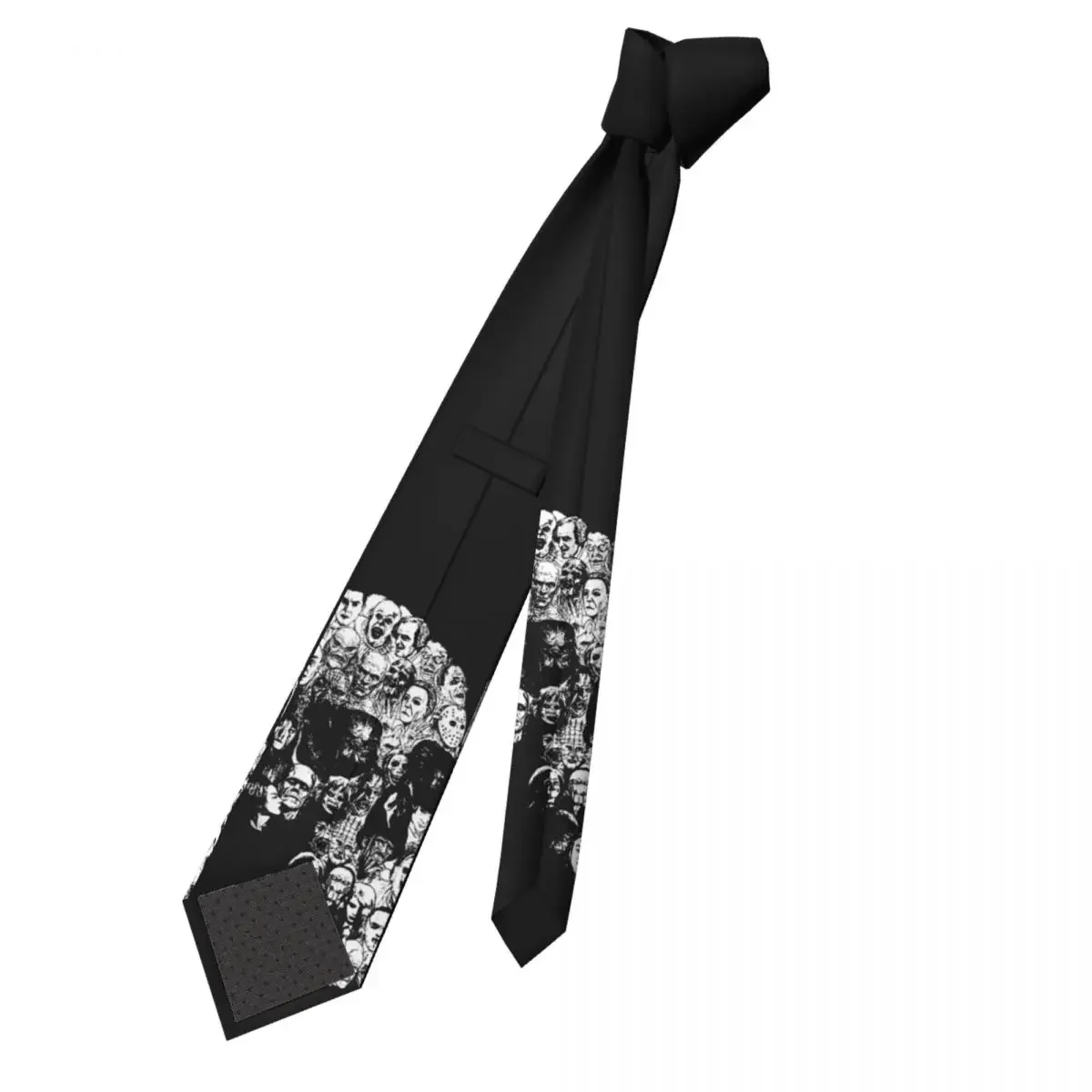 Movie Horror Skull Necktie Unisex Skinny Polyester 8 cm Wide Neck Tie for Men Accessories Cravat Wedding Accessories Office