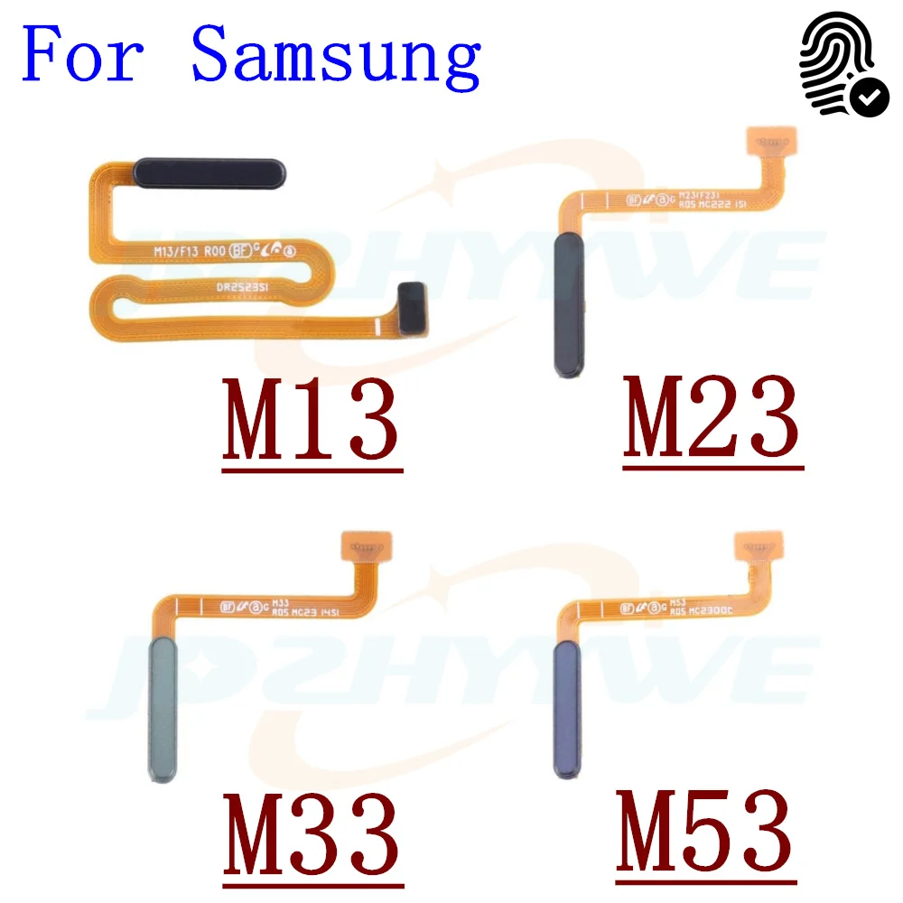 

Fingerprint Sensor Scanner For Samsung Galaxy M13 M23 M33 M53 Touch ID Connect Home Button Flex Cable Replacement Part