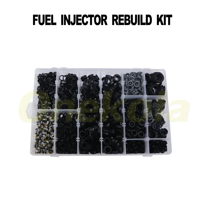 1240pieces Fuel Injector Service Repair Kit Filters Orings Seals Grommets for Toyota cars 12 kinds Compliant with 90% of the car