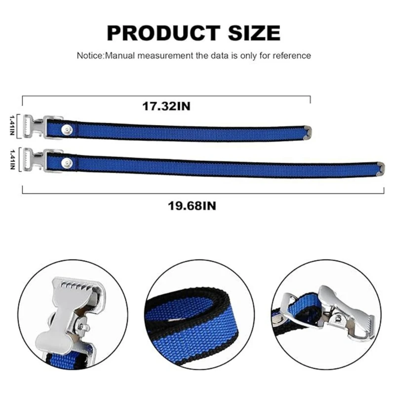 Stilt Strap Adjustable Nylon Foot Bands With Mounting Screws And Spacers Dropship