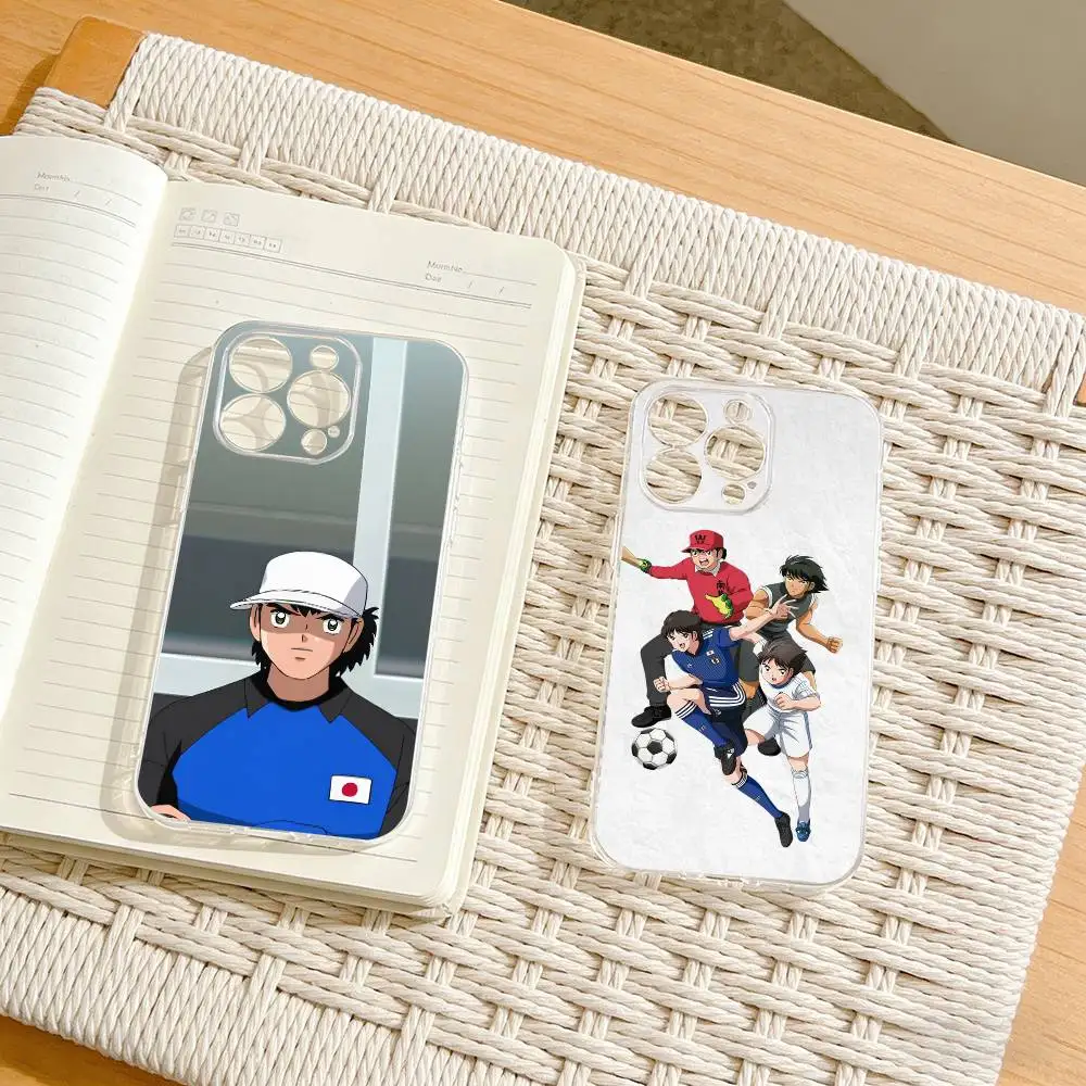 

Comic C-Captain Tsubasas Phone Case For iPhone17,16,15,14,13,12,11 Plus,Pro Max Soft Transparent Cover