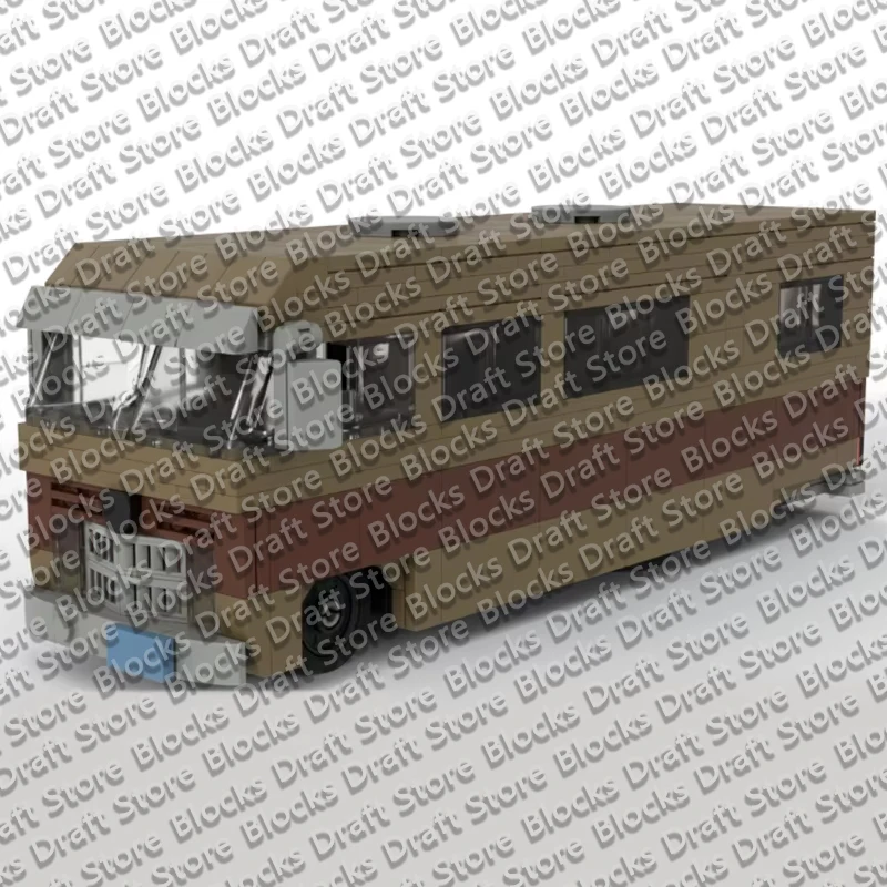 546PCS Camper RV Vehicle Model MOC Building Bricks City Car Modular Technology Assemble Toys Suit Holiday Gifts Display QWERT