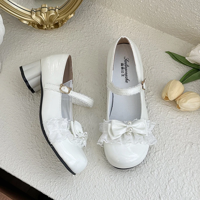Spring and Summer Bowknot Sweet Women's Single Shoes 2026 New Style High Heels view 5
