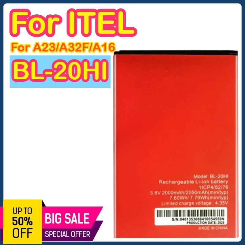 بطارية 2050mAh 3.8V لـ ITEL BL-21BI BL-20HI BL-24EI BL-25BI الهاتف المحمول Batteira #1