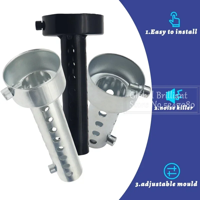 35mm/42mm/45mm/48mm/60mm Motorcycle DB Killer Noise Sound Eliminator Exhaust Adjustable Muffler Removable