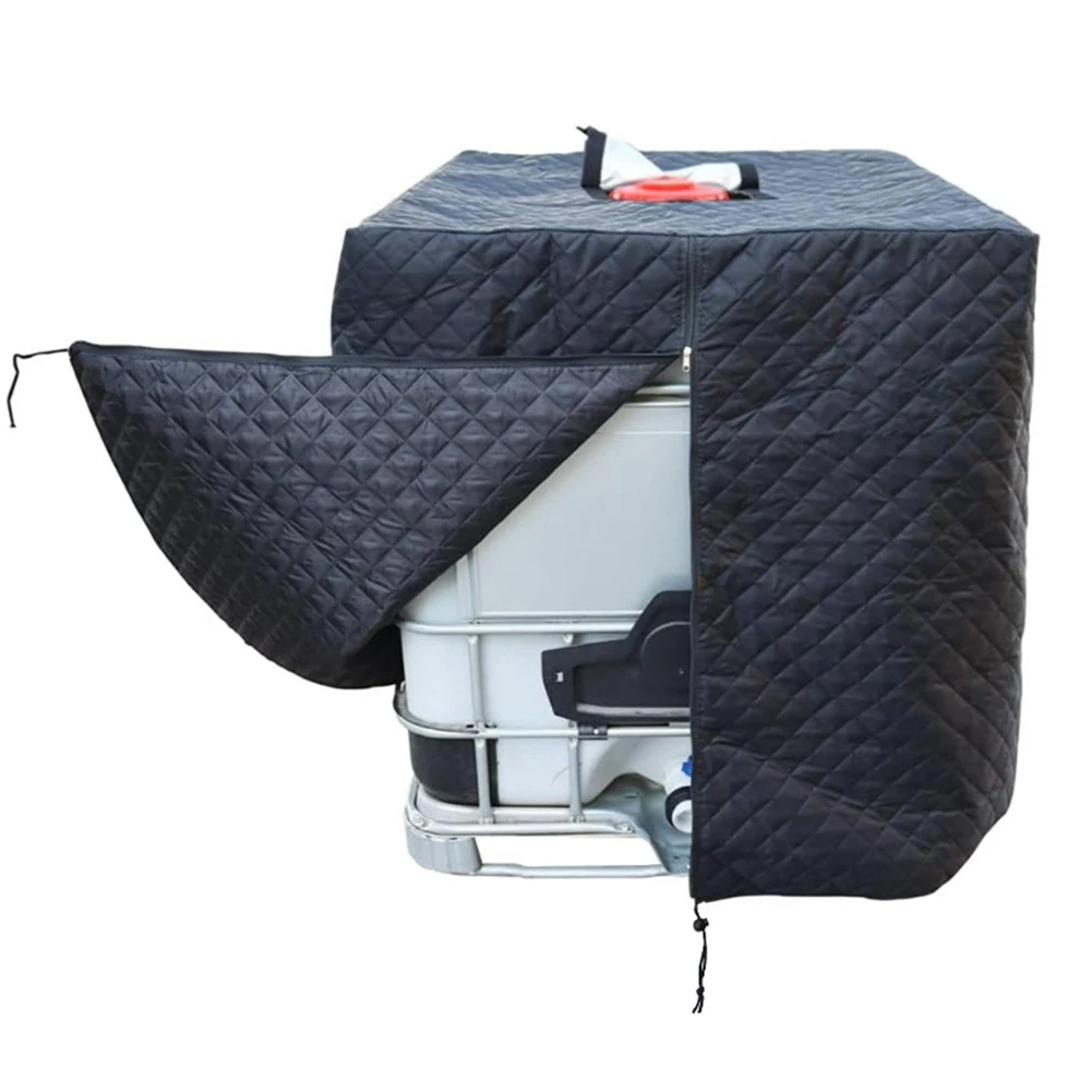 

Insulated Water Tank Cover for 1000L IBC with 210D Oxford Cloth and Composite Cotton Lining Size 120x100x116cm