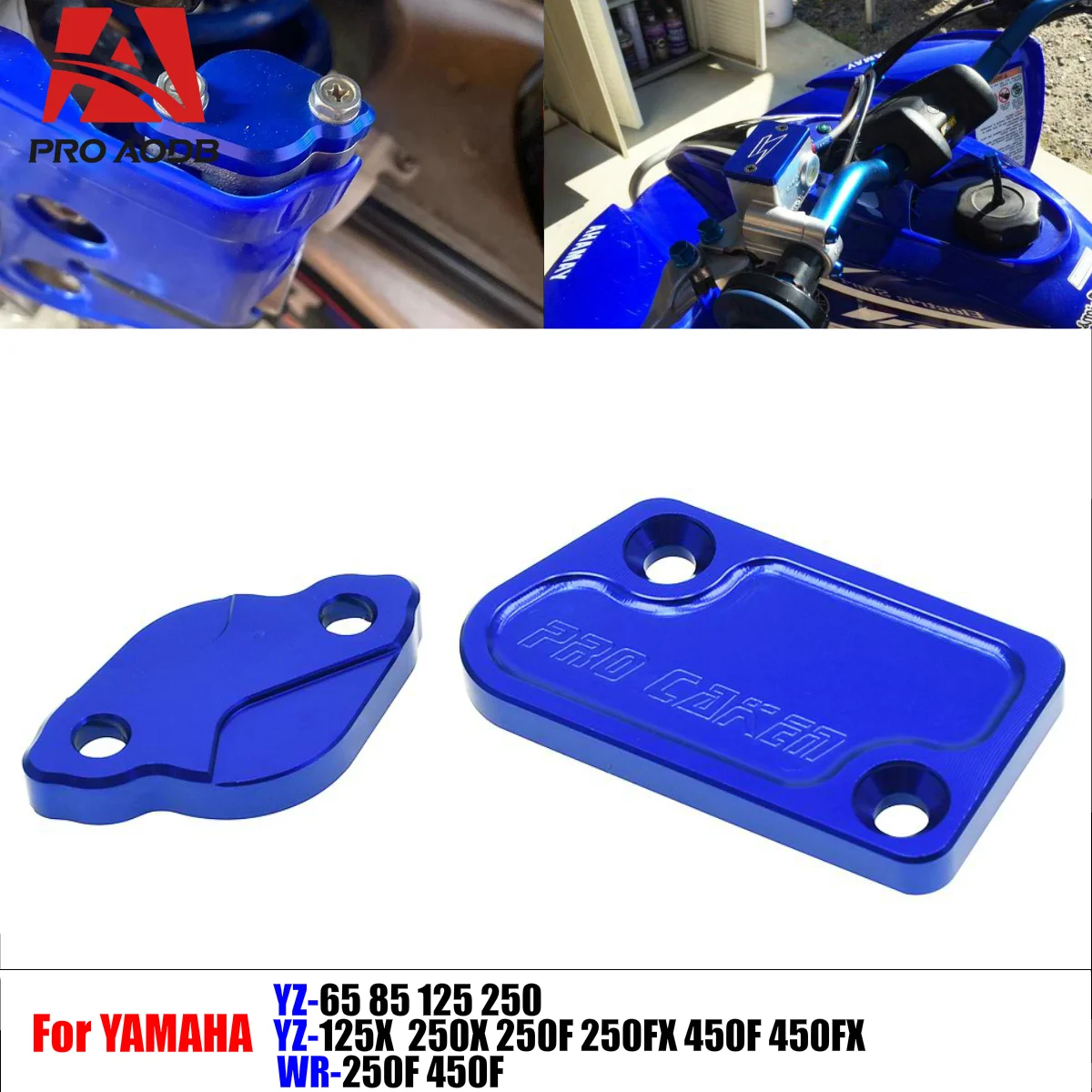 

For Yamaha YZ125 YZ250 YZ250F YZ450F WR250F WR450F YZ WR 125 250 250F 450F Motorcycle parts Front Rear Brake Reservoir Cover Cap