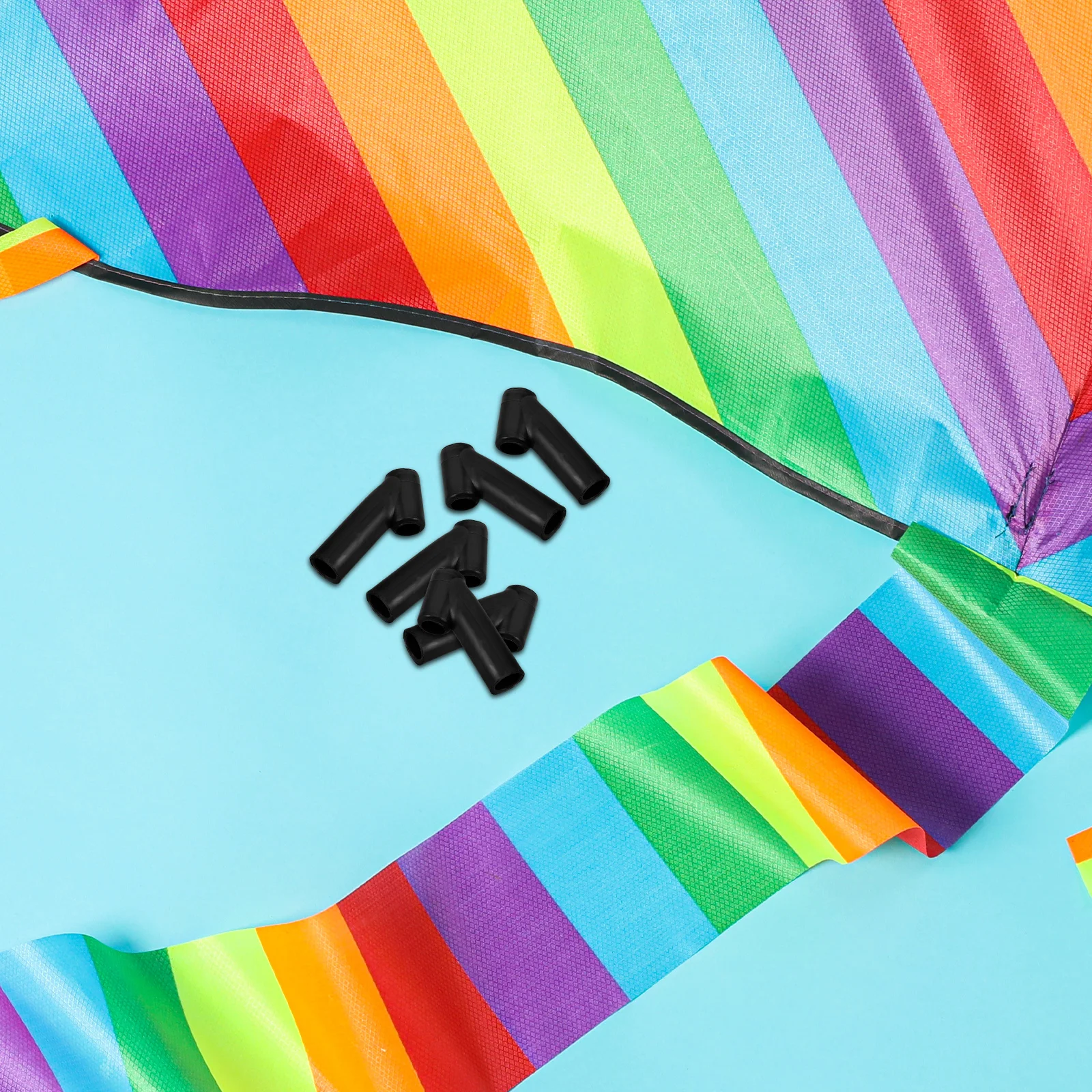 

12 Pcs Kite Connection Tee Frame Assembly Holder Sports Straight Connectors Kids Plastic DIY Kites for