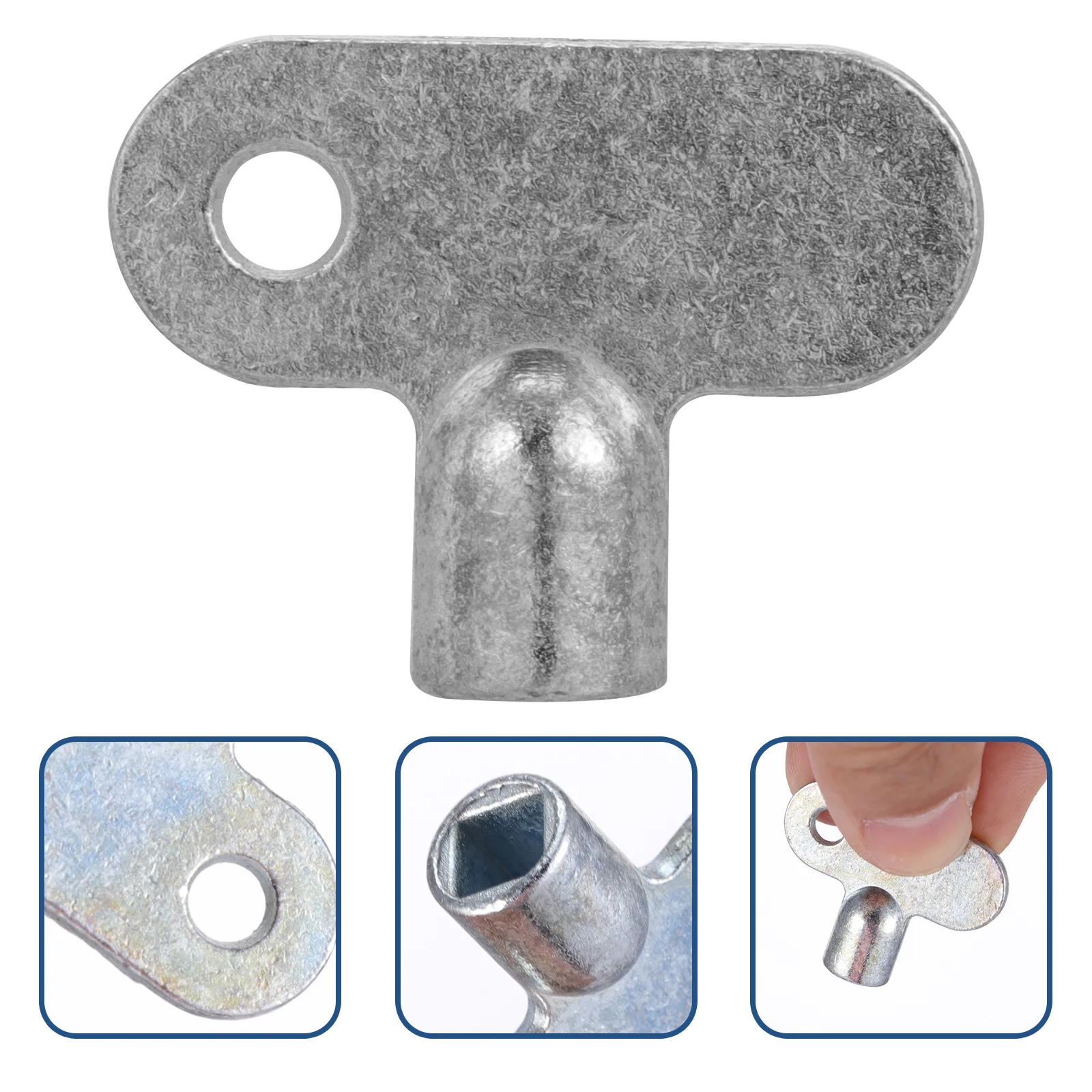 5 Pcs Exhaust Valve Switch Radiator Wrench Square Socket Key Bleeding Tool Zinc Alloy Faucet Plumbing