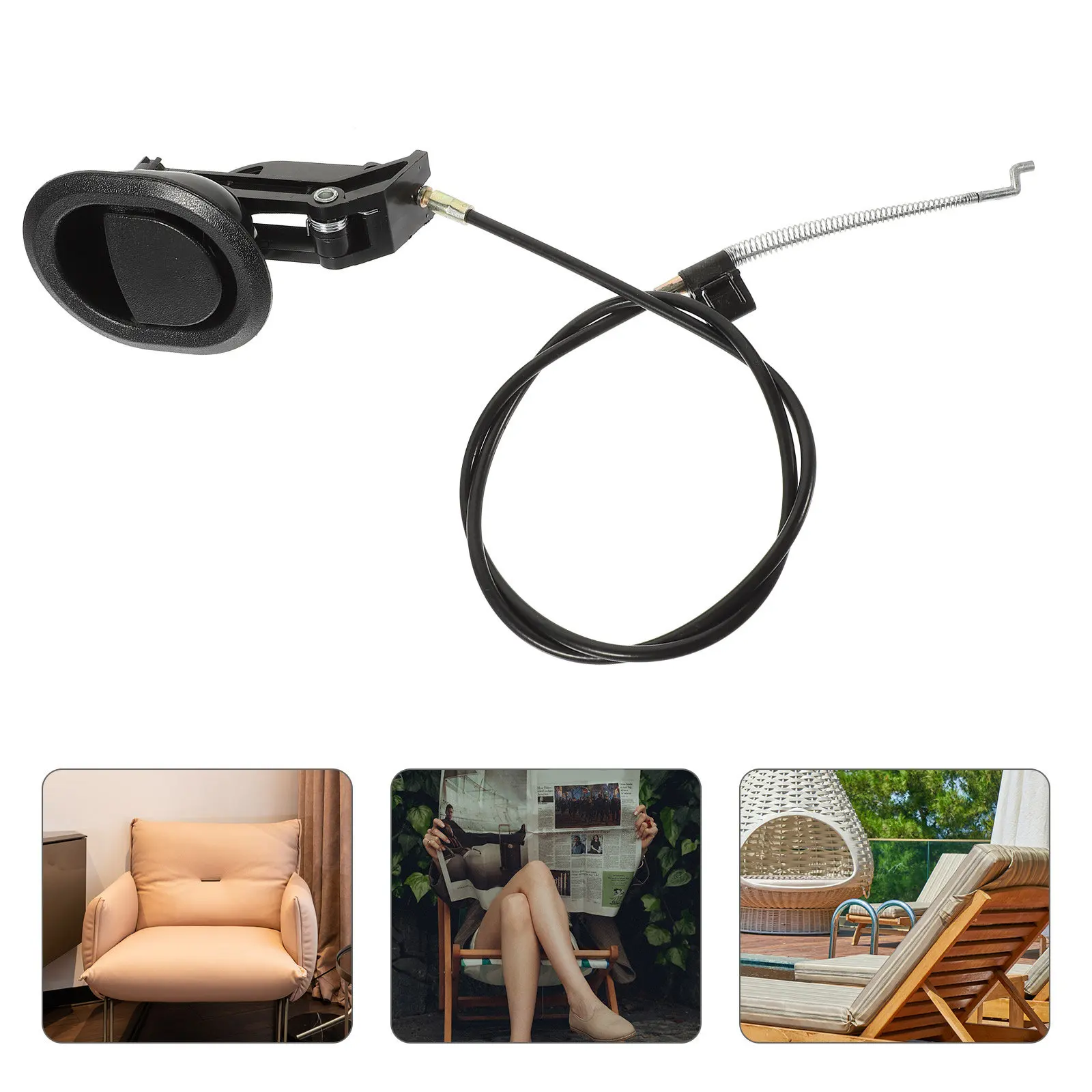 Recliner Release H 9x76x67cm Black Steel Wire Cable 97cm Universal Sofa Repair Parts Replacement Chair Arm Furniture