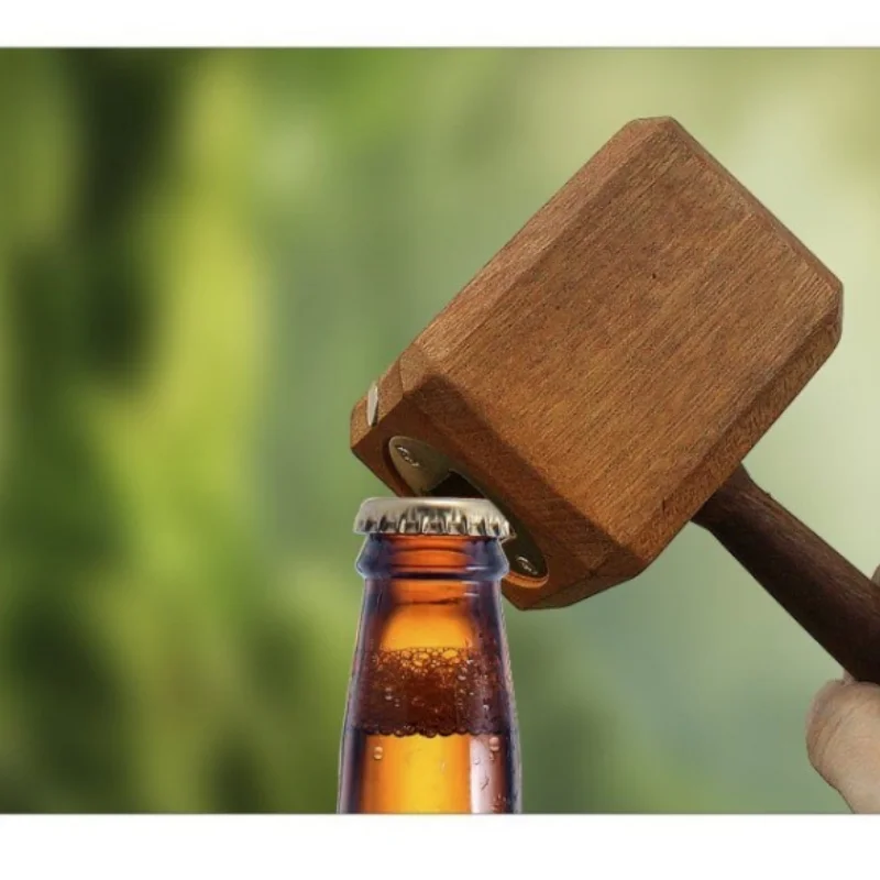 Simulated Hammer Bottle Opener Creative Home Desktop Ornament Magnetic Suspension Hammer Beer Beverage Wine Opener Can Opener