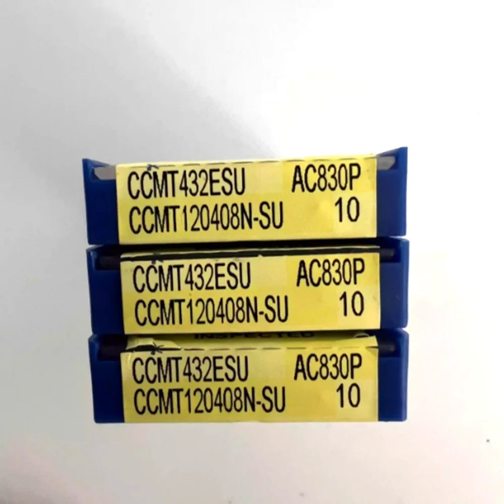Sisipan Mesin Asli CCMT120408N-SU AC820P AC830P CCMT120404N-SU AC8025P Alat Bubut Putar Pisau Izin untuk Logam