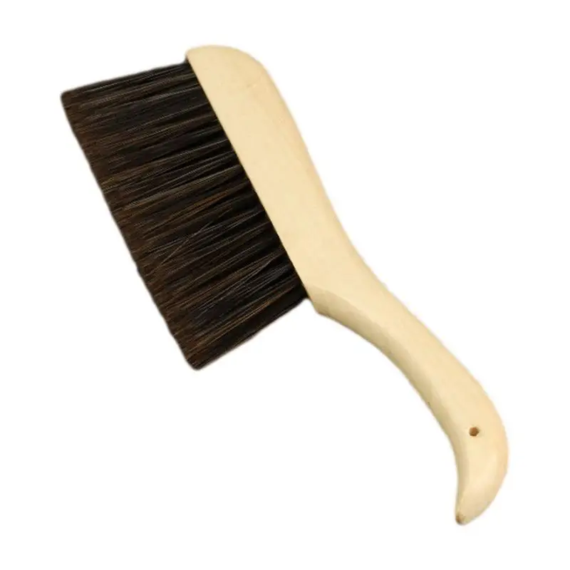 Solid wood bed brush Duster Hand Broom Bench Brush Hand Brushes Small Broom Long Wooden Handle For Car Bed Furniture Clothes