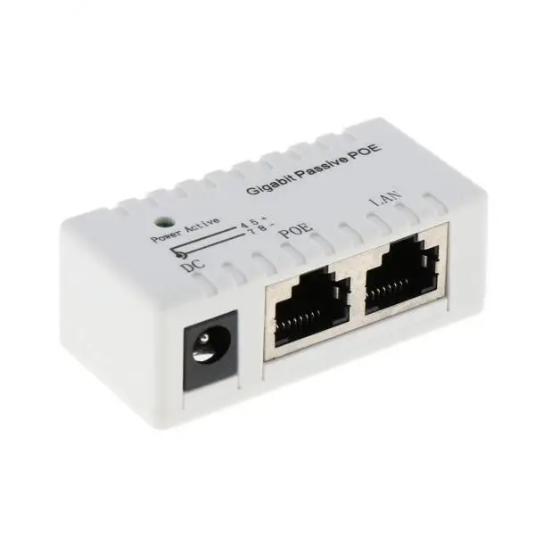 

Power over Ethernet Gigabit Passive POE Splitter Adapter 48V Panel Mount for WIFI 6 Access Point Wireless Bridge