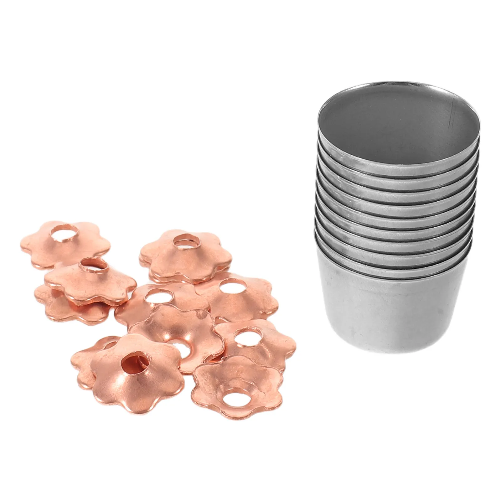 10Pcs Iron Kitchen Knife Handle Ferrule 8.7x5mm Hole Reinforcement Ring for Chef Knife Repair DIY Wood Metal Handles Stabilizer