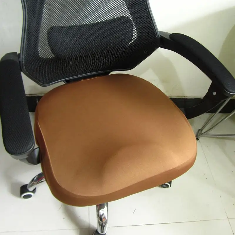 Armrest Spandex Splicover Office Seat Cover Solid Color Computer Office Conference Chair Cover Home Elastic Chair Cushion Cover