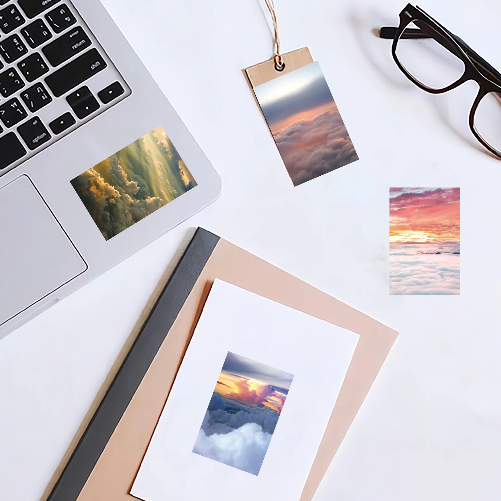 30PCS Sky Sunset Landscape Ins Themed Stickers Decorated Notebook Diary Skateboard Classic Toys And DIY For Student Stationery