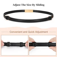 High Quality Genuine Leather Women beltNew Fashion Brand 1.8cm Width Belts Golden Lock Buckle Dress Jeans Sweater women Belt - Image 5