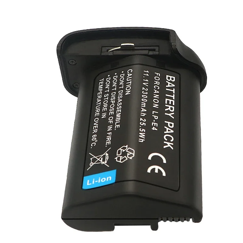 بطارية كاميرا 2300 مللي أمبير LP-E4 LP E4 LPE4 لكاميرات كانون EOS-1D Mark III، EOS-1D Mark IV، EOS-1Ds Mark III بطارية بديلة للكاميرا