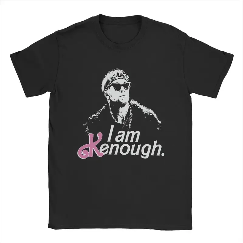 Y2K Men T- Come On Kenough Funny 100% Cotton Tees Short Sleeve Ryan Gosling T Shirts Round Collar Clothing Birthday Gift