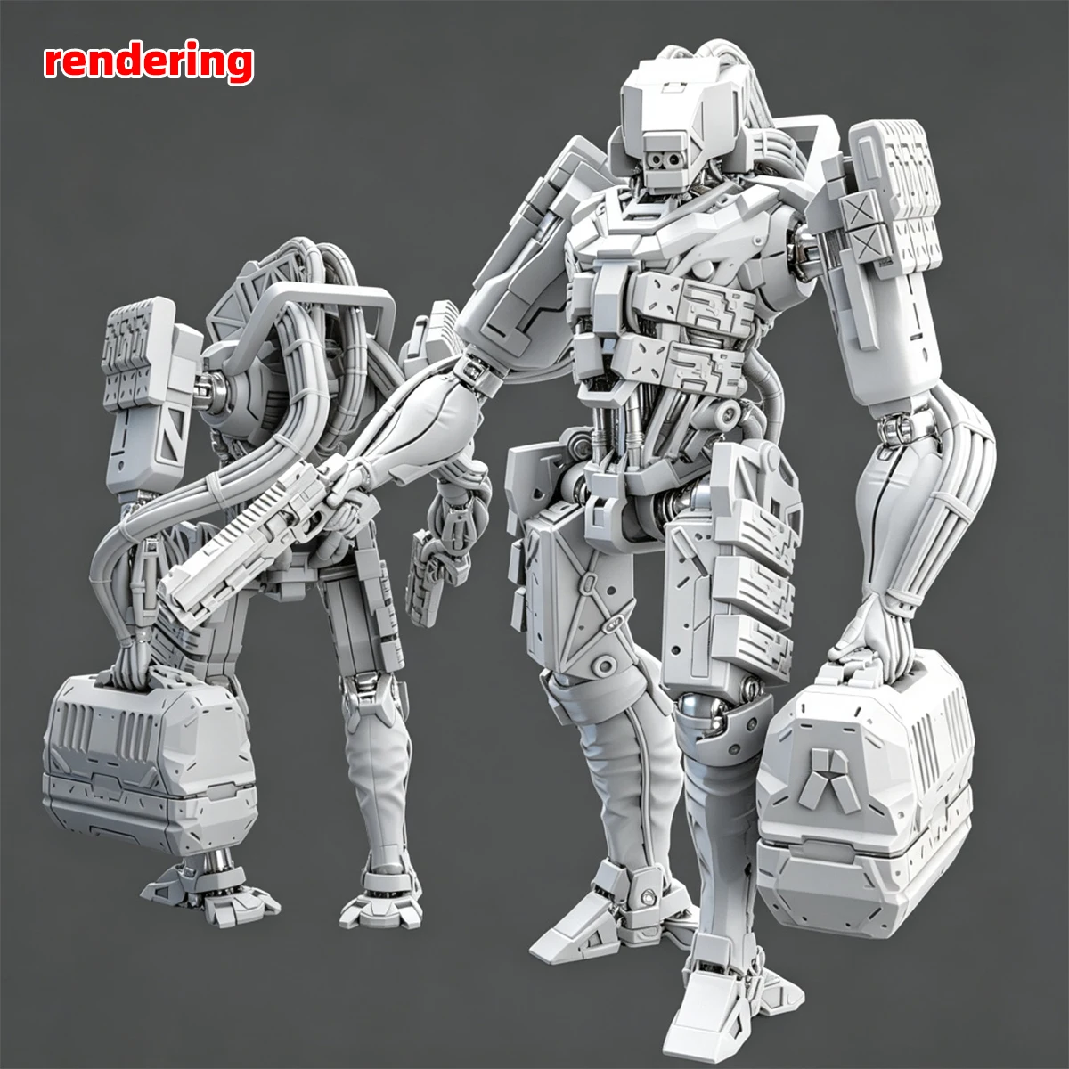 1/35 1/48 1/60 1/72 1/100 1/144 Modellbausatz 3D Harz Miniatur Soldatenfiguren Diorama Unbemalt Richter Mecha Roboter DIY – Detail 10
