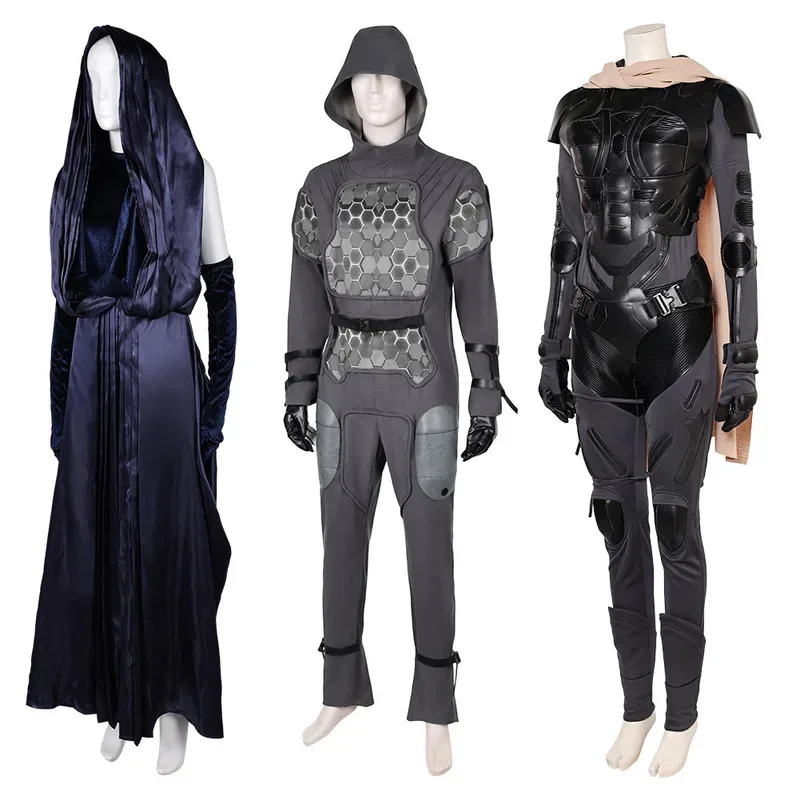 

Chani Jessica Cosplay Paul Atreides Costume Adult Men Women Printed Zentai Jumpsuit Cloak Outfits Halloween Carnival Suit sk;m1
