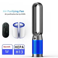 Ventilateur de refroidissement et de chauffage de 42 pouces, Thermostat réglable, contrôle d'économie d'énergie, Mode écologique, ventilateur de chambre à coucher à faible bruit, télécommande 5