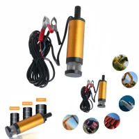 Bomba de transferencia eléctrica de 12V, 12L Min, aceite diésel, agua, cambio de combustible, camión, bomba de utilidad para coche marino