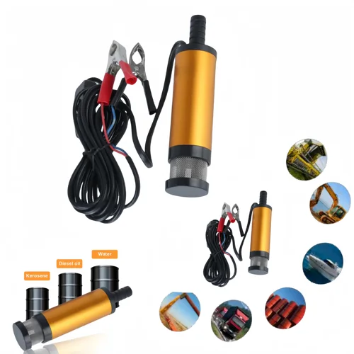 Bomba de transferencia eléctrica de 12V, 12L Min, aceite diésel, agua, cambio de combustible, camión, bomba de utilidad para coche marino