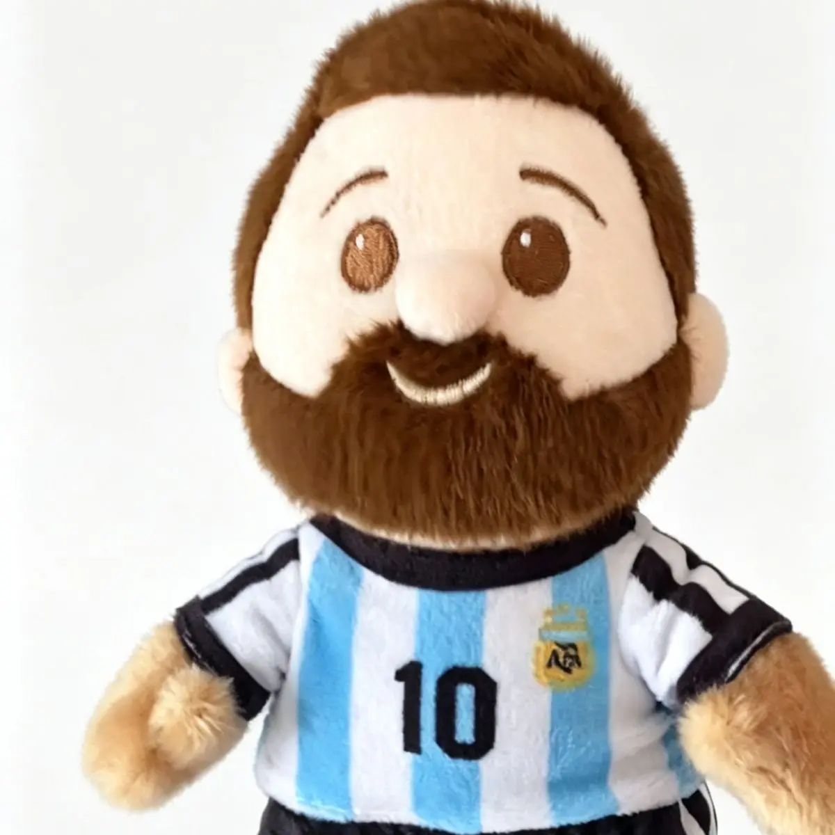 Cute Peripheral Toy Birthday Holiday Gift 18cm Football Star Messi Plush Cotton Doll view 5
