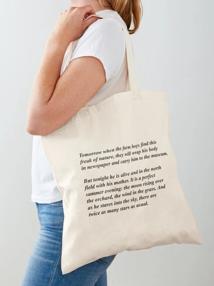 

Two-Headed Calf Laura Gilpin Poem Tote Bag large tote bag ecological bags reusable shopping bag hand ladies