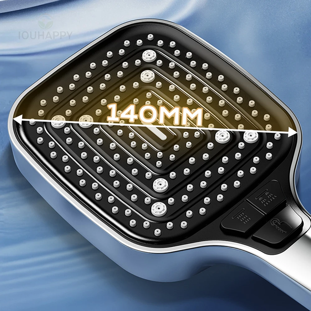 ارتفاع ضغط دش رئيس تدفق كبير 3 طرق نفاثة رأس دش الأمطار ترقية 14 سنتيمتر لوحة كبيرة رذاذ لملحقات الحمام #3