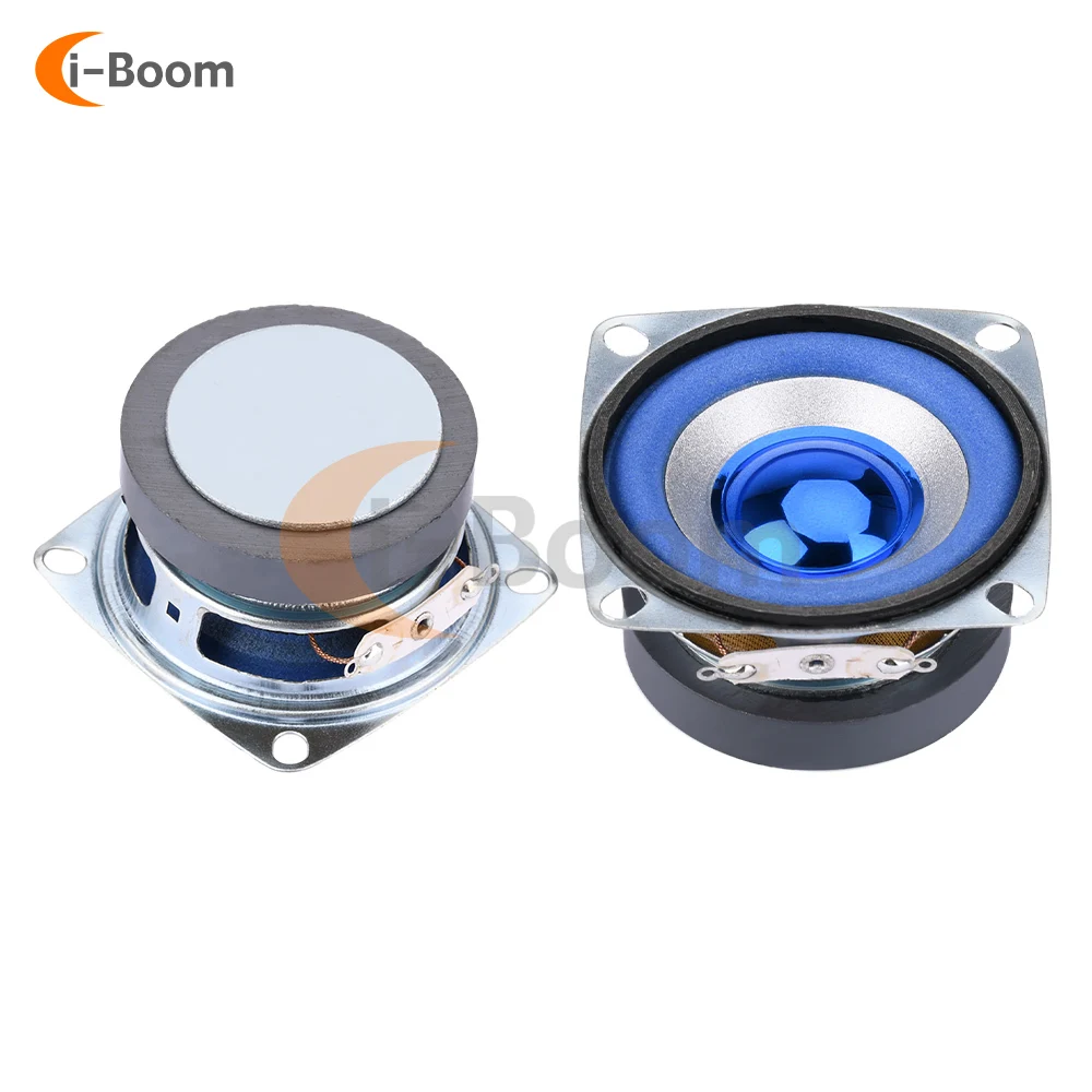 2Inch 5W 4Ohm Blue Full-Frequency Speaker High Quality Sound 52mm Square 5W 3R Small Speaker DIY Electronic Products Horn