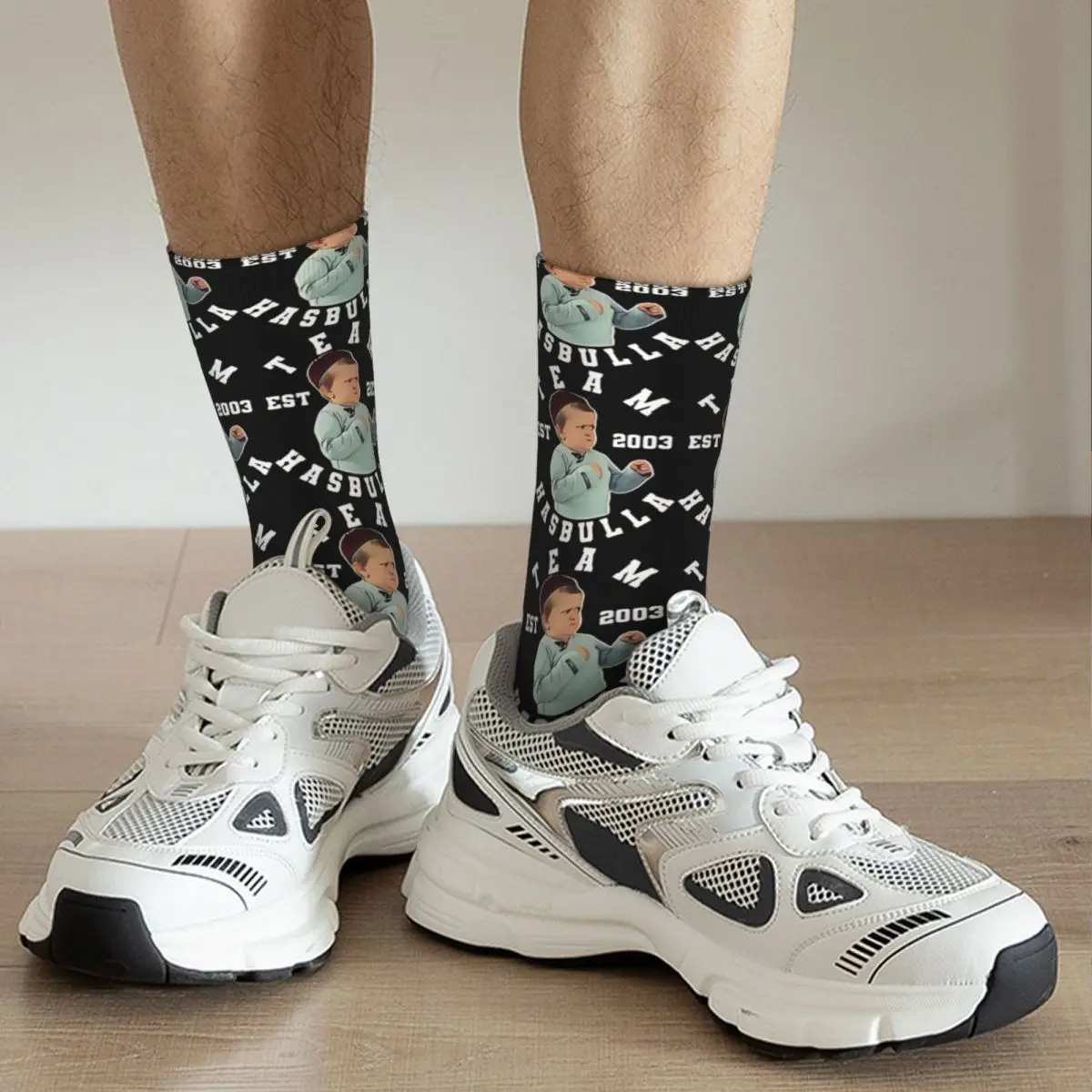 HASBULLA G.O.A.T Kawaii Socks Hiking Cartoon Pattern Socks