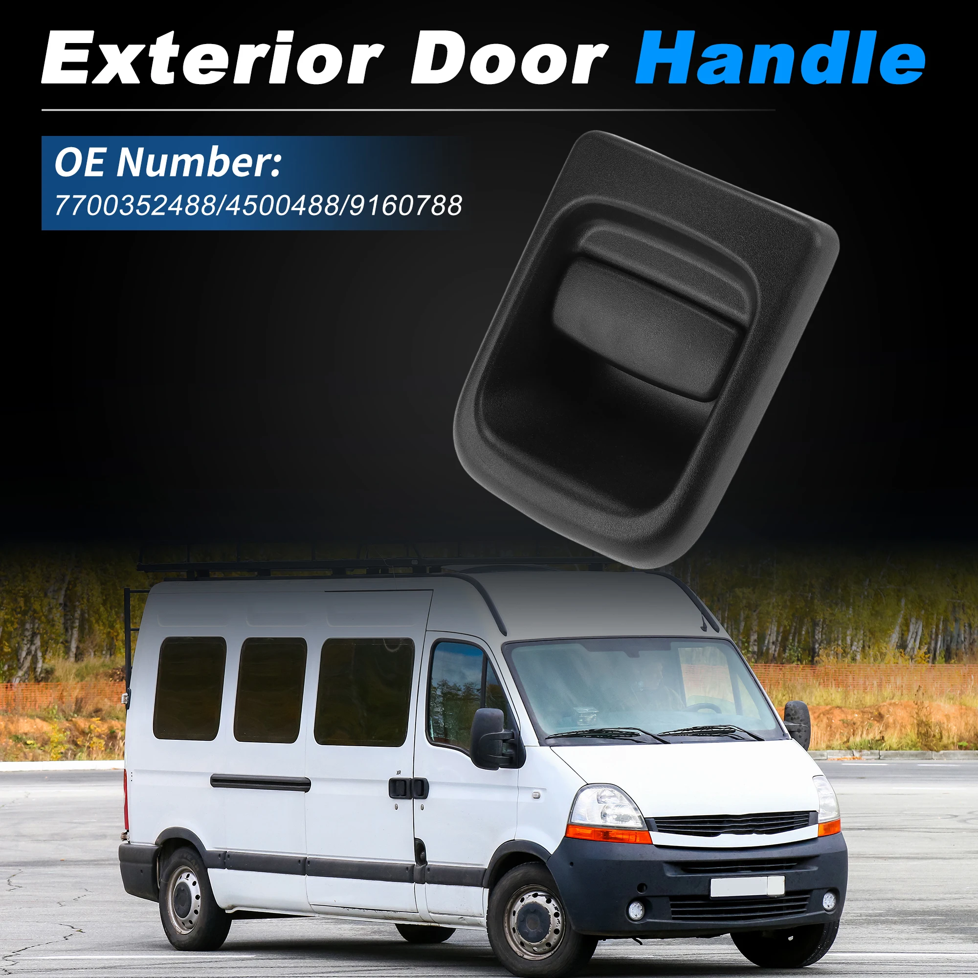 Maçaneta Externa Dianteira Esquerda UXCELL Nº 7700352488/4500488 para Renault Master II 1998-2010 - 1 Peça