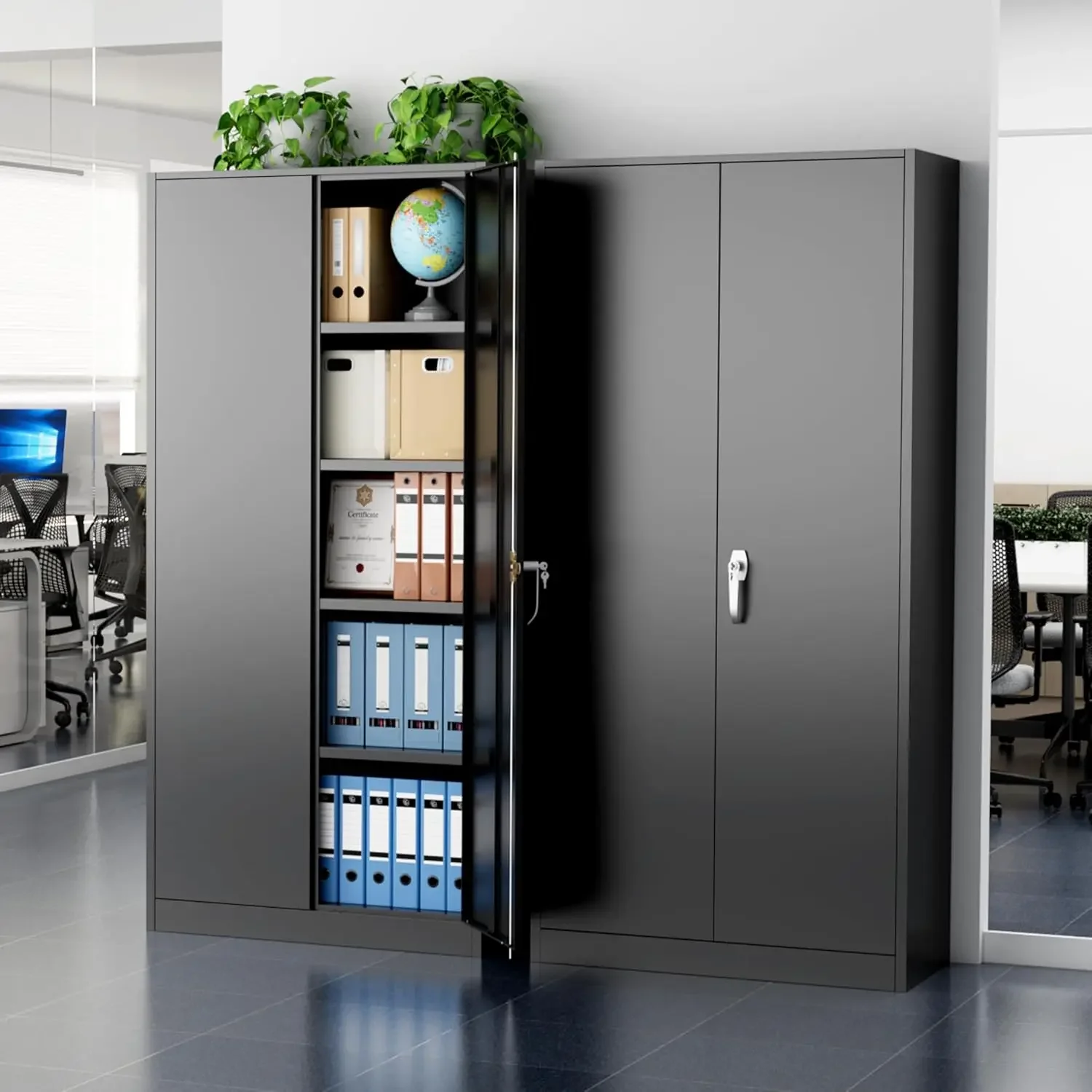 Metal Storage Cabinet, 72