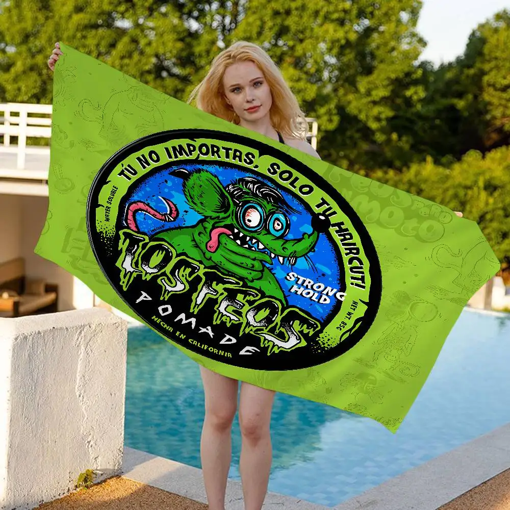 Manta de Microfibra Divertida Rat Fink, Toallas de Playa de Secado Rápido, Impresión Extra Grande, Toalla de Piscina Súper Absorbente